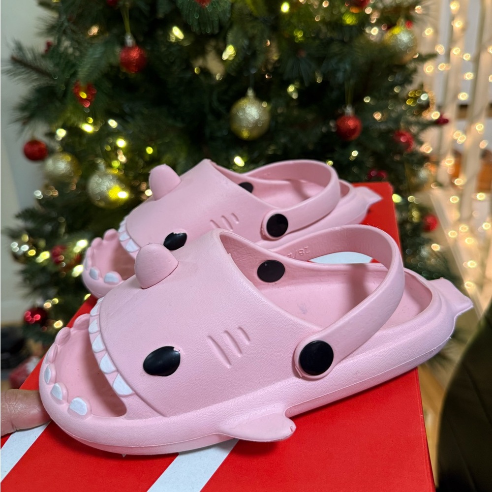 Pink Shark Kids Sandals